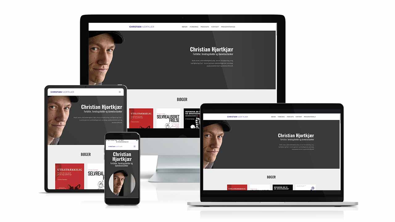 Christian Hjortkjær website
